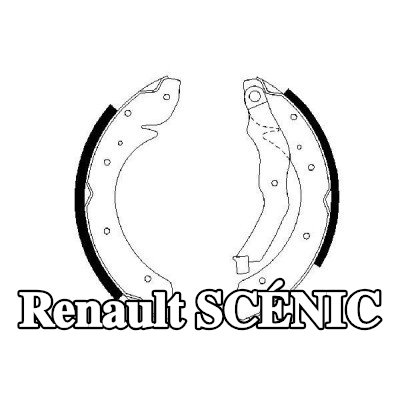 BOSCH مجموعة أحذية الفرامل — 2002 Renault Scénic