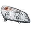 HELLA Far Sağ, H1, H7, H7/H1, PY21W, W5W, ampullü, far seviyeleme motoru olmadan, Gösterge Rengi: şeffaf — 2003 Renault Scénic (3)