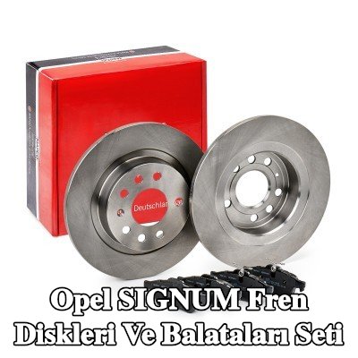 MAPCO Fren diskleri ve balataları seti Arka Aks, düz, gıcırtı önleyici plaka ile — Opel Signum