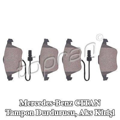 TOPRAN Tampon durdurucu, aks kirişi — Mercedes-Benz Citan