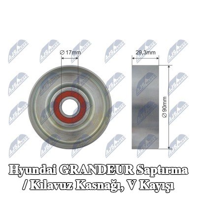 NTY Saptırma / Kılavuz Kasnağı, V kayışı — Hyundai Grandeur