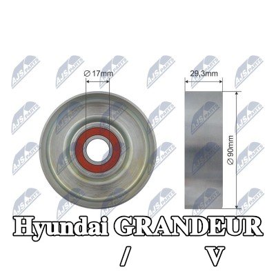 NTY بكرة انحراف/توجيه، حزام V — Hyundai Grandeur