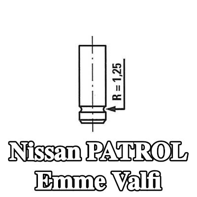FRECCIA Emme valfi Krom kaplı valf gövdesi — Nissan Patrol