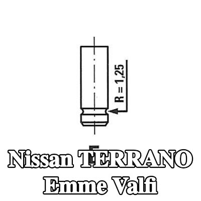 FRECCIA Emme valfi Krom kaplı valf gövdesi — Nissan Terrano