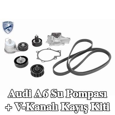 ACKOJA Su Pompası + V-Kanalı Kayış Kiti — Audi A6