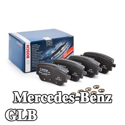 BOSCH مجموعة وسادات الفرامل 17, 2mm, مع لوحة مانعة للصرير, مع دليل التركيب, مع زنبرك — Mercedes-Benz Glb