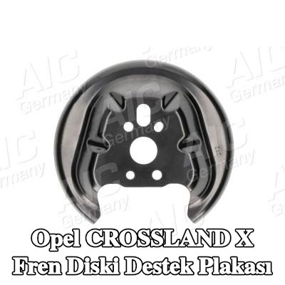 AIC Fren diski destek plakası Arka Aks Sol, Arka Aks Sağ — Opel Crossland X
