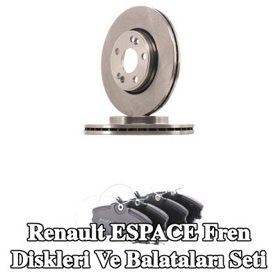 RIDEX Fren diskleri ve balataları seti Ön Aks, Dıştan Havalandırmalı — 2001 Renault Espace