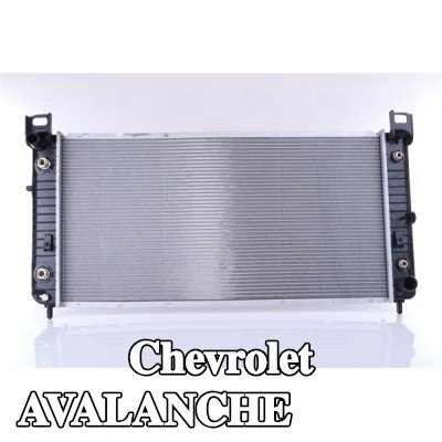 NISSENS مبرد المحرك بدون غطاء, بدون خزان التمدد, مع مبرد زيت, بدون حشية/مانع تسرب — Chevrolet Avalanche