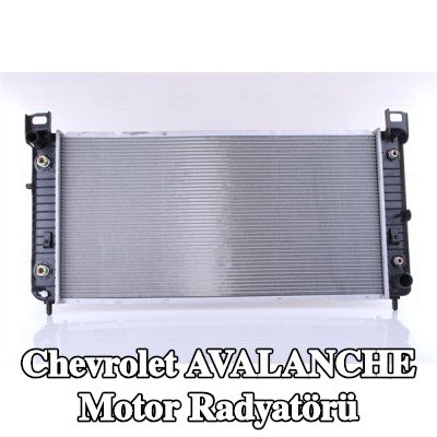 NISSENS Kapaksız motor radyatörü, genişletme deposu olmadan, yağ soğutuculu, contasız/sızdırmazlık elemanı olmadan — Chevrolet Avalanche