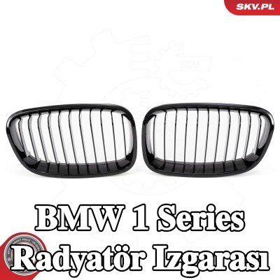 ESEN SKV Radyatör ızgarası parlak, siyah — BMW 1 Series