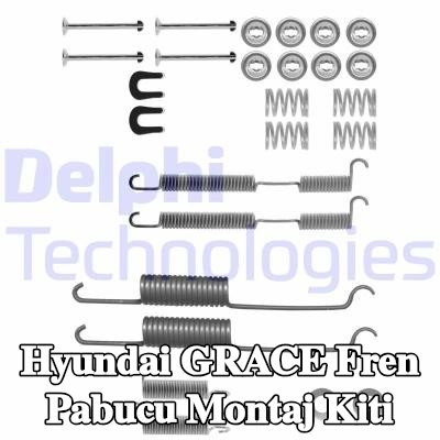 DELPHI Fren pabucu montaj kiti — Hyundai Grace