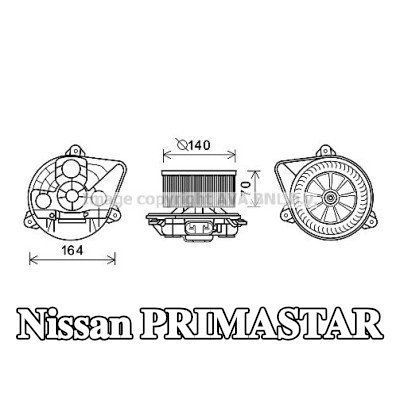 PRASCO محرك منفاخ التدفئة — Nissan Primastar