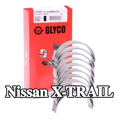 GLYCO محمل العمود المرفقي من سبائك الألومنيوم على قاعدة فولاذية — 2012 Nissan X-trail