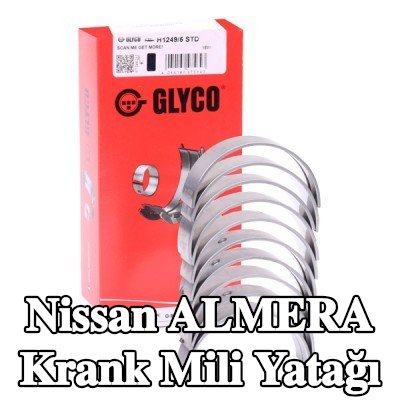 GLYCO Çelik tabanlı alüminyum alaşımlı krank mili yatağı — 2000 Nissan Almera
