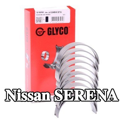 GLYCO محمل العمود المرفقي من سبائك الألومنيوم على قاعدة فولاذية — Nissan Serena
