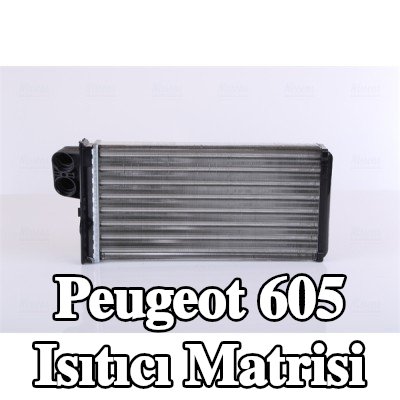 NISSENS Boru içermeyen ısıtıcı matrisi — Peugeot 605