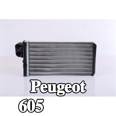 NISSENS مصفوفة التدفئة بدون أنبوب — Peugeot 605