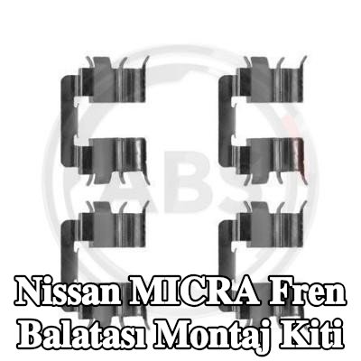 A.B.S. Fren balatası montaj kiti — 2000 Nissan Micra