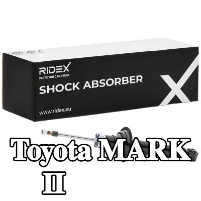 RIDEX ممتص الصدمات للمحور الأمامي, ضغط الغاز, ممتص صدمات تلسكوبي — Toyota Mark Ii