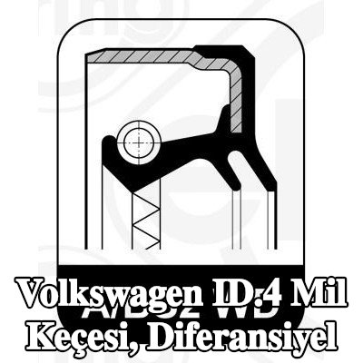 ELRING Mil Keçesi, diferansiyel — Volkswagen Id.4
