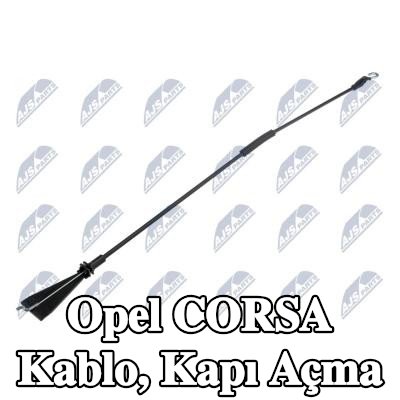 NTY Kablo, kapı açma mekanizması her iki taraf — Opel Corsa