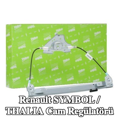 VALEO Sol ön cam regülatörü, Elektrikli, elektrik motoru olmadan — 2002 Renault Symbol / Thalia