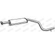 WALKER Orta susturucu 1350mm, montaj parçaları olmadan — 2002 Ford Mondeo (9)