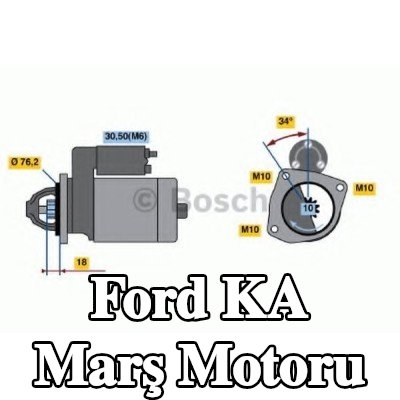 BOSCH Marş motoru 1, 1kW — 2002 Ford Ka