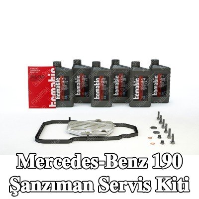 TCMATIC Şanzıman servis kiti Yağ Değişimi (boşaltma yoluyla), aksesuarlarla, standart yağ değişimi için yağ miktarı ile — Mercedes-Benz 190
