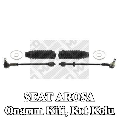 MAPCO Onarım Kiti, bağlantı çubuğu Ön Aks Sol, Ön Aks Sağ, kelepçeli, direksiyon körüğü — SEAT Arosa