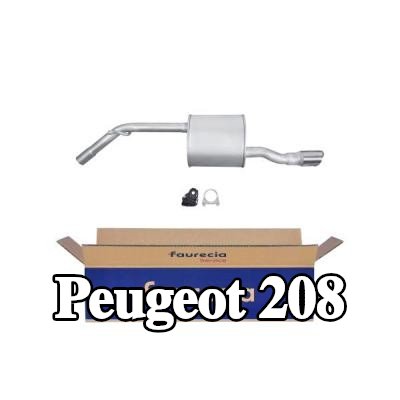 HELLA كاتم الصوت الخلفي الخلفي, مع قطع التركيب — Peugeot 208