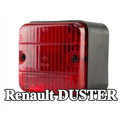 XL مصباح الضباب الخلفي, مع مواد تثبيت, بدون مصابيح — Renault Duster