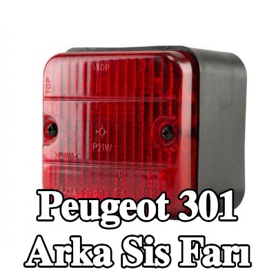 XL Arka sis lambası Arka, sabitleme malzemesi ile, ampuller olmadan — Peugeot 301