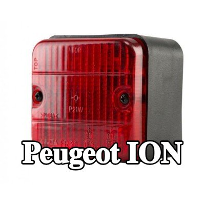 XL مصباح الضباب الخلفي, مع مواد تثبيت, بدون مصابيح — Peugeot Ion