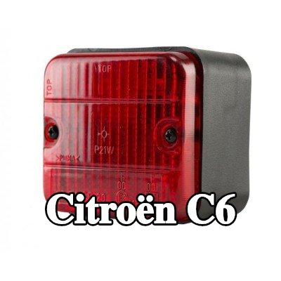 XL مصباح الضباب الخلفي, مع مواد تثبيت, بدون مصابيح — Citroën C6
