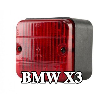 XL مصباح الضباب الخلفي, مع مواد تثبيت, بدون مصابيح — BMW X3