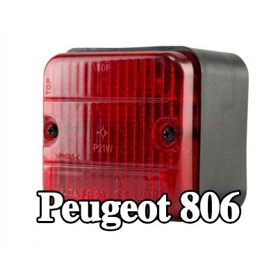 XL مصباح الضباب الخلفي, مع مواد تثبيت, بدون مصابيح — Peugeot 806