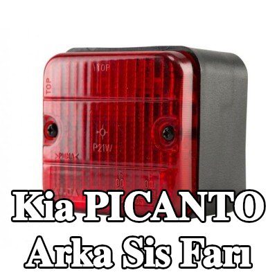 XL Arka sis lambası Arka, sabitleme malzemesi ile, ampuller olmadan — Kia Picanto