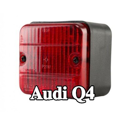 XL مصباح الضباب الخلفي, مع مواد تثبيت, بدون مصابيح — Audi Q4