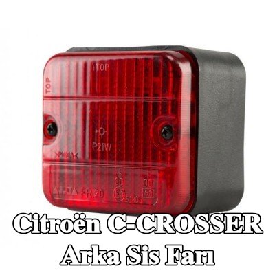 XL Arka sis lambası Arka, sabitleme malzemesi ile, ampuller olmadan — Citroën C-crosser