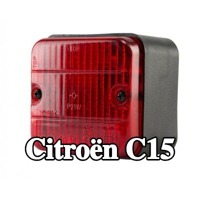 XL مصباح الضباب الخلفي, مع مواد تثبيت, بدون مصابيح — Citroën C15