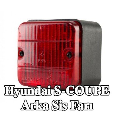 XL Arka sis lambası Arka, sabitleme malzemesi ile, ampuller olmadan — Hyundai S-coupe