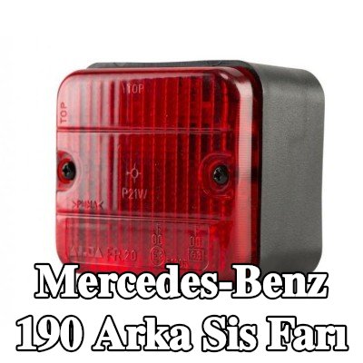 XL Arka sis lambası Arka, sabitleme malzemesi ile, ampuller olmadan — Mercedes-Benz 190