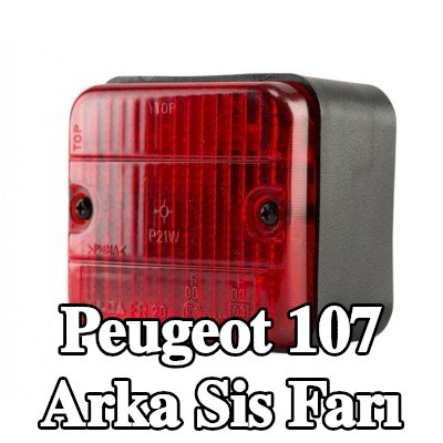 XL Arka sis lambası Arka, sabitleme malzemesi ile, ampuller olmadan — Peugeot 107