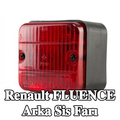 XL Arka sis lambası Arka, sabitleme malzemesi ile, ampuller olmadan — Renault Fluence