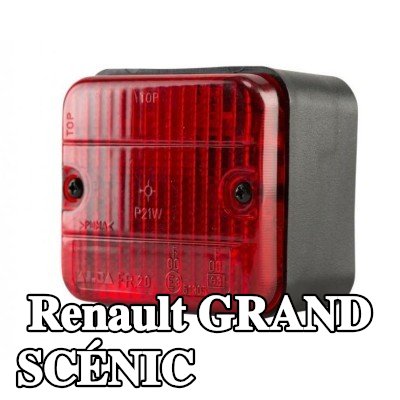 XL مصباح الضباب الخلفي, مع مواد تثبيت, بدون مصابيح — Renault Grand Scénic
