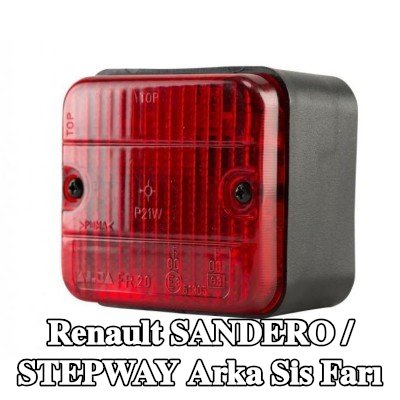 XL Arka sis lambası Arka, sabitleme malzemesi ile, ampuller olmadan — Renault Sandero / Stepway