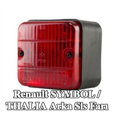 XL Arka sis lambası Arka, sabitleme malzemesi ile, ampuller olmadan — Renault Symbol / Thalia