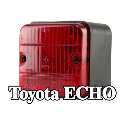 XL مصباح الضباب الخلفي, مع مواد تثبيت, بدون مصابيح — Toyota Echo